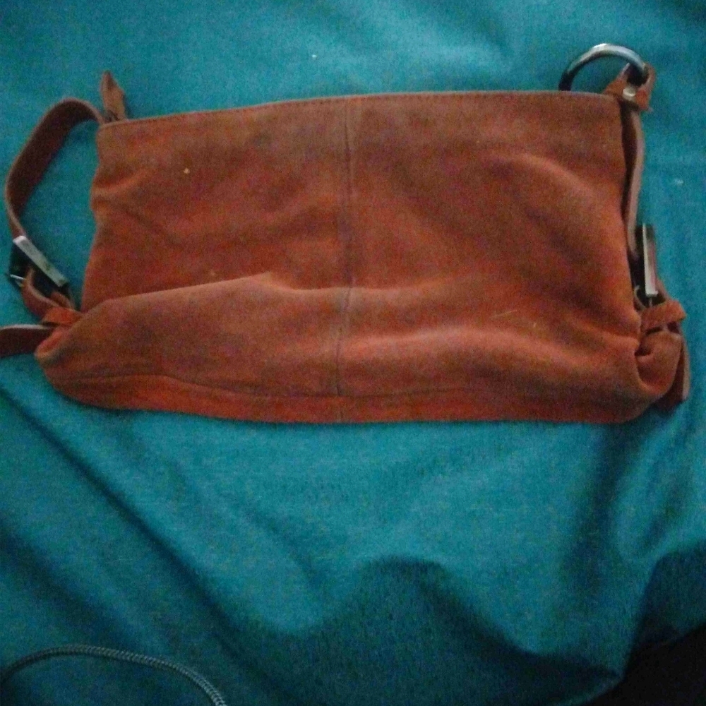 Brown clutch purse
